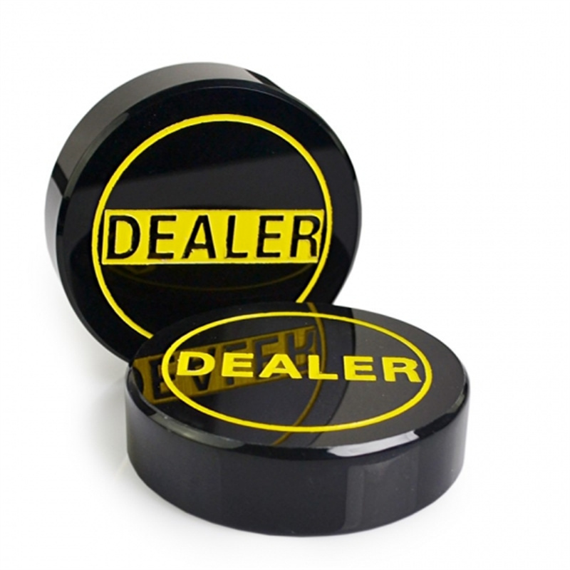 Acrylic Poker Dealer Button Texas Hold'em4